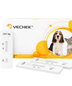 prueba rápida distemper canino, prueba de moquillo canino, prueba rápida moquillo perros, CDV Ag, antígeno distemper canino, test distemper canino, prueba veterinaria moquillo, VECHEK distemper.